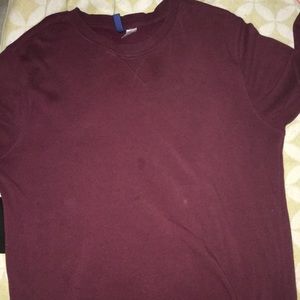 H&M burgundy sweater